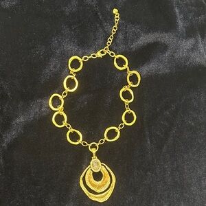 Brighton Gold Circle Link Necklace